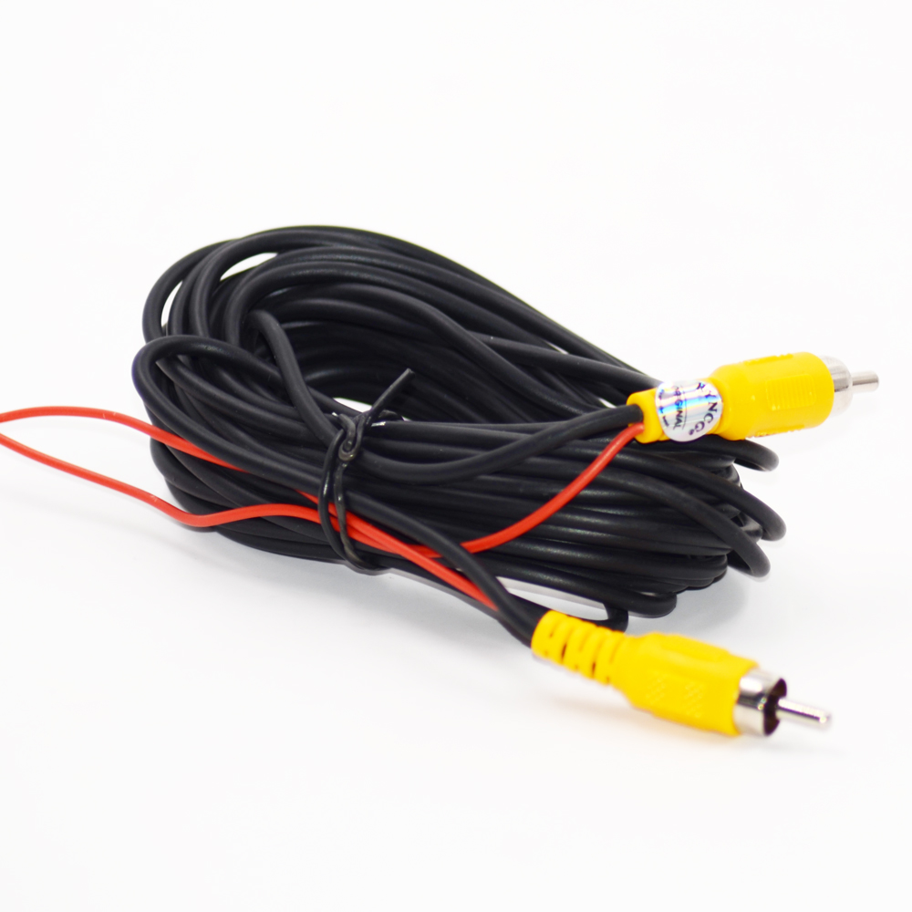 New Wire Cable RCA Video Cable 10M for Rear View Camera 10 15 20M RCA Video Cable Car Reverse Rear View Parking Camera