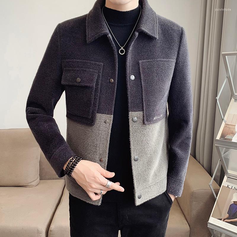 Men's Trench Coats 2022 Winter Woolen Jacket Men Slim Fit Splicing Casual Business Coat Social Streetwear Overcoat Windbreaker Clothing, Gray
Men's Trench Coats 2022 Winter Woolen Jacket Men Slim Fit Splicing Casual Business Coat Social Streetwear Overcoat Windbreaker Clothing, Gray