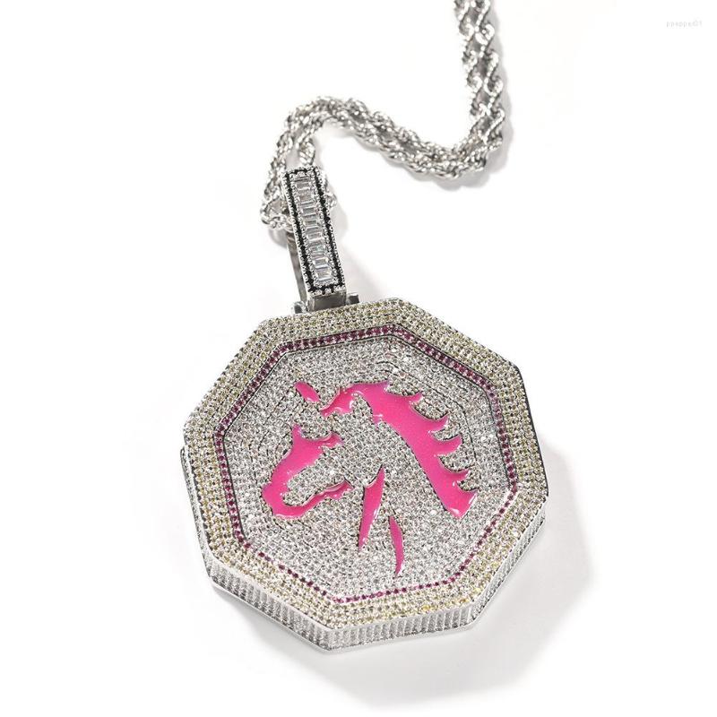 Pendant Necklaces Chinese Zodiac Tiger Horse Iced Out Bling Necklace Mirco Pave Prong Setting Men Women Fashion Hip Hop Jewelry BP084
Pendant Necklaces Chinese Zodiac Tiger Horse Iced Out Bling Necklace Mirco Pave Prong Setting Men Women Fashion Hip Hop Jewelry BP084