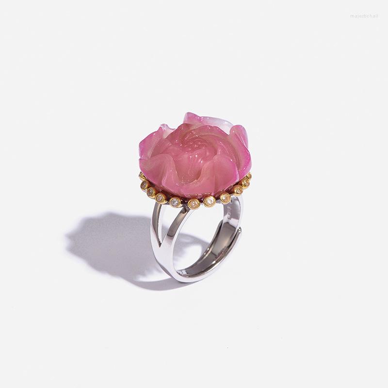 Cluster Rings 925 Sterling Silver Natural Decorations Stone Colorful Agate Flower Ring Adjustable Fine Jewelry For Women 2022 On Fingers
Cluster Rings 925 Sterling Silver Natural Decorations Stone Colorful Agate Flower Ring Adjustable Fine Jewelry For Women 2022 On Fingers
