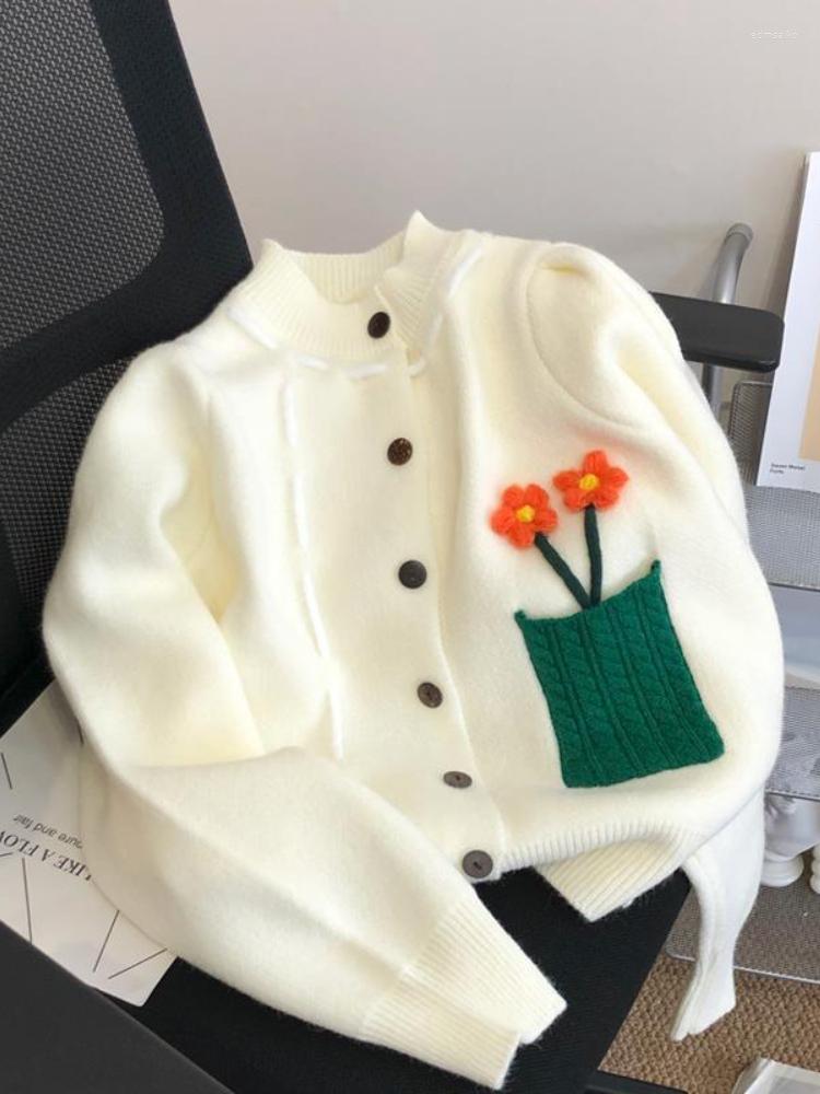 Women's Knits Korean Fashion Embroidered Sweater Women Loose Long Sleeve Single-breasted Harajuku Short Knitted Cardigan Autumn Tops, Green
Women's Knits Korean Fashion Embroidered Sweater Women Loose Long Sleeve Single-breasted Harajuku Short Knitted Cardigan Autumn Tops, Green