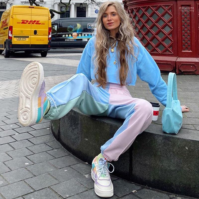 Women' Pants Women' & Capris Spring Autumn Loose Women Multicolor Patchwork Leisure Sweatpants Hip Hop Streetwear High Waist Trousers, Purple yellow
Women' Pants Women' & Capris Spring Autumn Loose Women Multicolor Patchwork Leisure Sweatpants Hip Hop Streetwear High Waist Trousers, Purple yellow