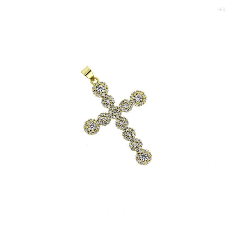 Pendant Necklaces 3pcs Stylish Charms Electroplated 4K Gold Copper Micro Zircon Cross DIY Crafts Making Findings Handmade Wedding Gift
Pendant Necklaces 3pcs Stylish Charms Electroplated 4K Gold Copper Micro Zircon Cross DIY Crafts Making Findings Handmade Wedding Gift