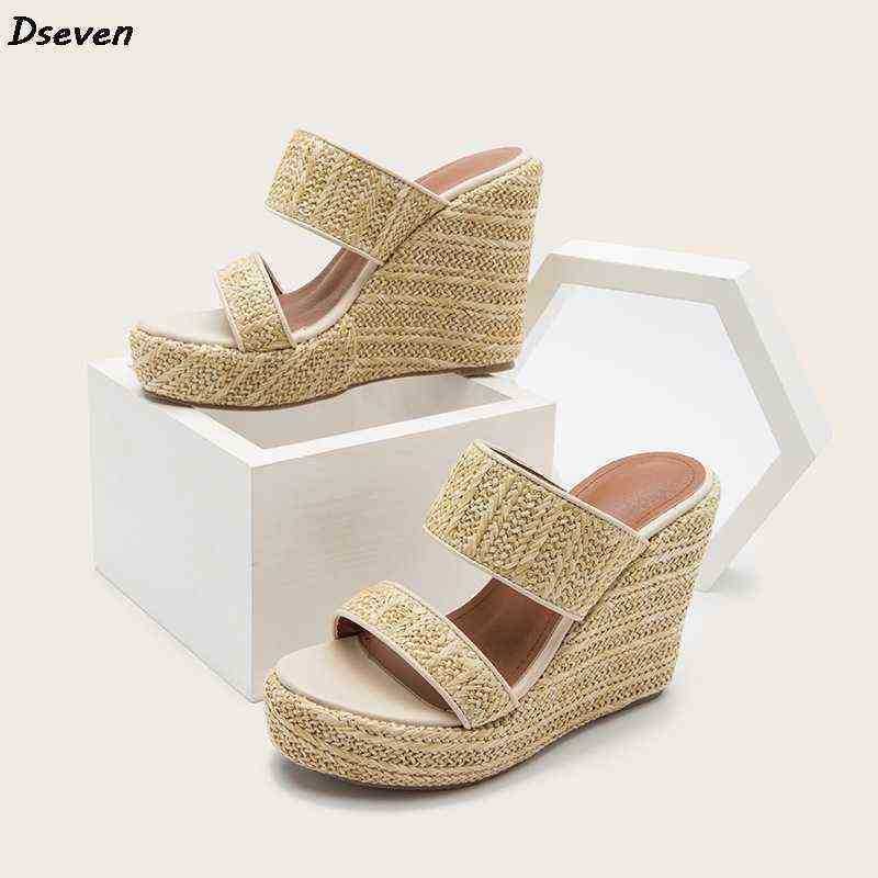 Women 'S Roma Shoes Slippers Straw Sandals Increased Thick Soled Heeled Round Toe Wedge Summer New Ladies Platform Hot 2205203, Apricot
Women 'S Roma Shoes Slippers Straw Sandals Increased Thick Soled Heeled Round Toe Wedge Summer New Ladies Platform Hot 2205203, Apricot