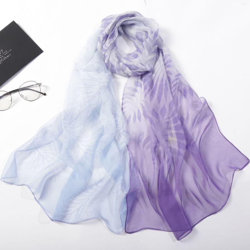 Scarves Spring And Autumn Women's Color Changing Leaf Soft Handle Korean Thin Elder Silky Elegant Style
Scarves Spring And Autumn Women's Color Changing Leaf Soft Handle Korean Thin Elder Silky Elegant Style