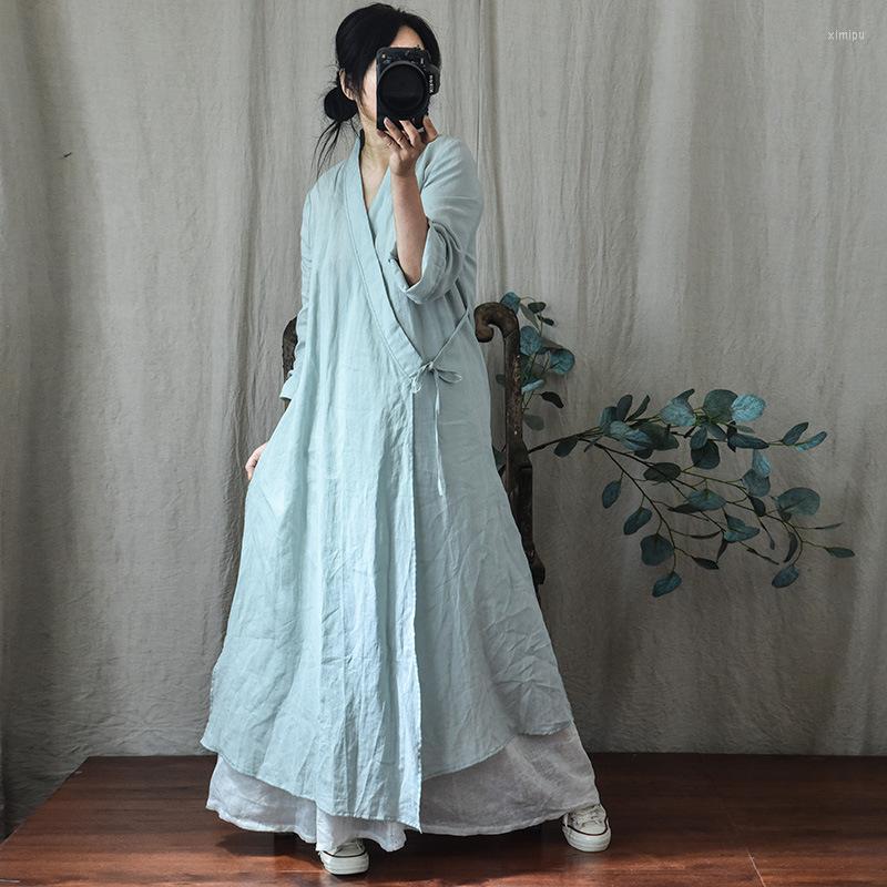 Women' Trench Coats Women Loose Summer Autumn Ramie Coat Outerwear Ladies Thin V Neck Female 2022, Green
Women' Trench Coats Women Loose Summer Autumn Ramie Coat Outerwear Ladies Thin V Neck Female 2022, Green