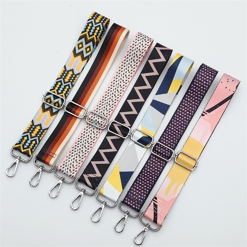 Bag Parts Accessories Handle Strap For Women Removable DIY Shoulder Rainbow Handbag Cross Body Messenger Nylon Straps 221114
Bag Parts Accessories Handle Strap For Women Removable DIY Shoulder Rainbow Handbag Cross Body Messenger Nylon Straps 221114