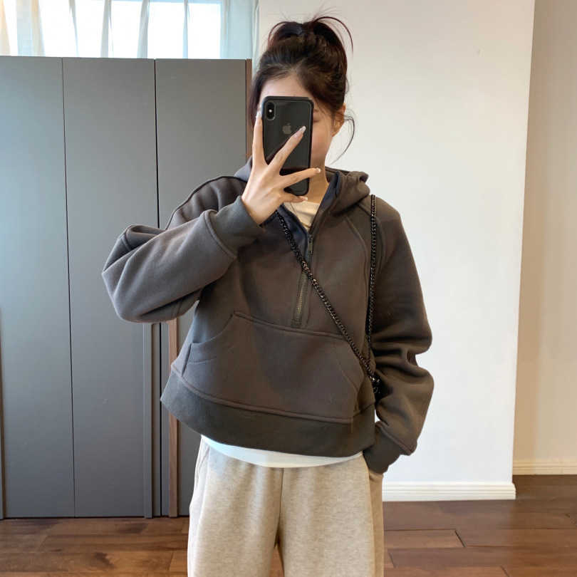 Women' Hoodies Sweatshirts Fashionable and Comfortable Soft Glutinous Half Zipper Fleece Pullover, Brown
Women' Hoodies Sweatshirts Fashionable and Comfortable Soft Glutinous Half Zipper Fleece Pullover, Brown