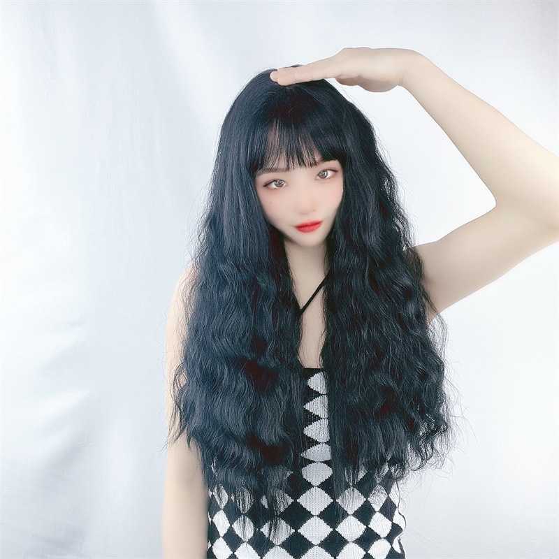 Women's Hair Wigs Lace Synthetic Fashion Wig Long Hair Corn Water Thin Wave Kwai Quick Runner., Black
Women's Hair Wigs Lace Synthetic Fashion Wig Long Hair Corn Water Thin Wave Kwai Quick Runner., Black