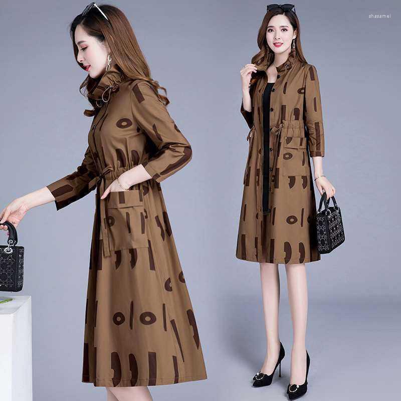 Women's Trench Coats Spring And Autumn Women Fashion Coat For Outerwear French Style Turn Down Collar Loose Long Sleeves, Brown
Women's Trench Coats Spring And Autumn Women Fashion Coat For Outerwear French Style Turn Down Collar Loose Long Sleeves, Brown