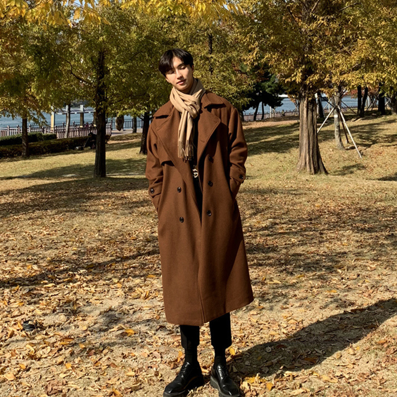 Men's Wool Blends Warm Winter Belt Long Woolen Coat Men Fashion Casual Oversized Woolen Coat Men Loose Double Breasted Woolen Coat Men Overcoat 221014, Caramel
Men's Wool Blends Warm Winter Belt Long Woolen Coat Men Fashion Casual Oversized Woolen Coat Men Loose Double Breasted Woolen Coat Men Overcoat 221014, Caramel