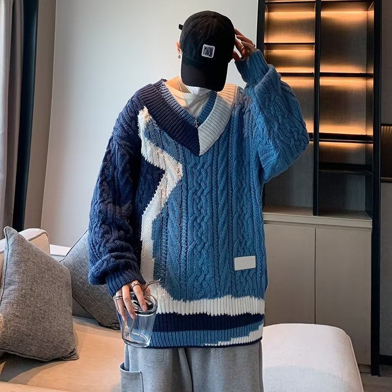 Men's Sweaters Harajuku Mens Sweater Unisex Knitted Pullover V Neck Coat 221111, Beige
Men's Sweaters Harajuku Mens Sweater Unisex Knitted Pullover V Neck Coat 221111, Beige