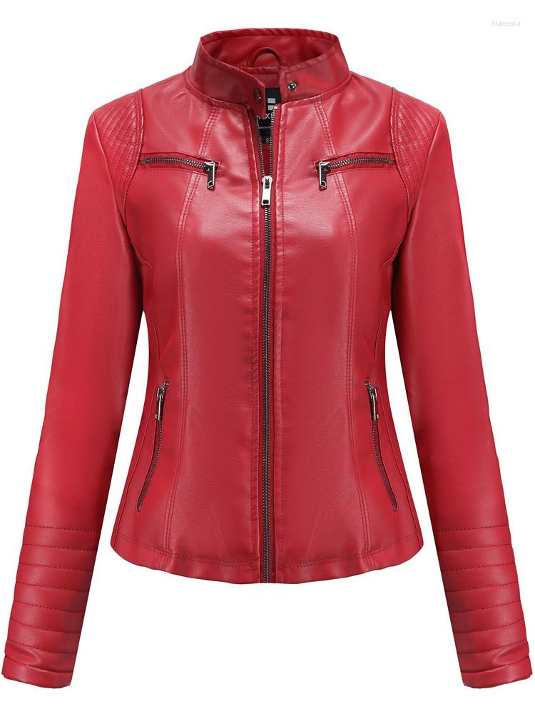 Women' Leather Spring Autumn Faux Jacket Women Casual Stand Collar Zipper Pu Coat Female Fashion Slim Moto Bike Outwear, Black
Women' Leather Spring Autumn Faux Jacket Women Casual Stand Collar Zipper Pu Coat Female Fashion Slim Moto Bike Outwear, Black