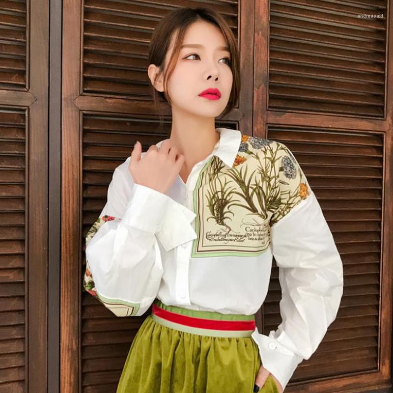 Women' Blouses Women 2022 Vintage Floral Print Long Sleeve Elegant Blouse White Business Office Ladies Casual Chic Loose Blusas, Photo color
Women' Blouses Women 2022 Vintage Floral Print Long Sleeve Elegant Blouse White Business Office Ladies Casual Chic Loose Blusas, Photo color