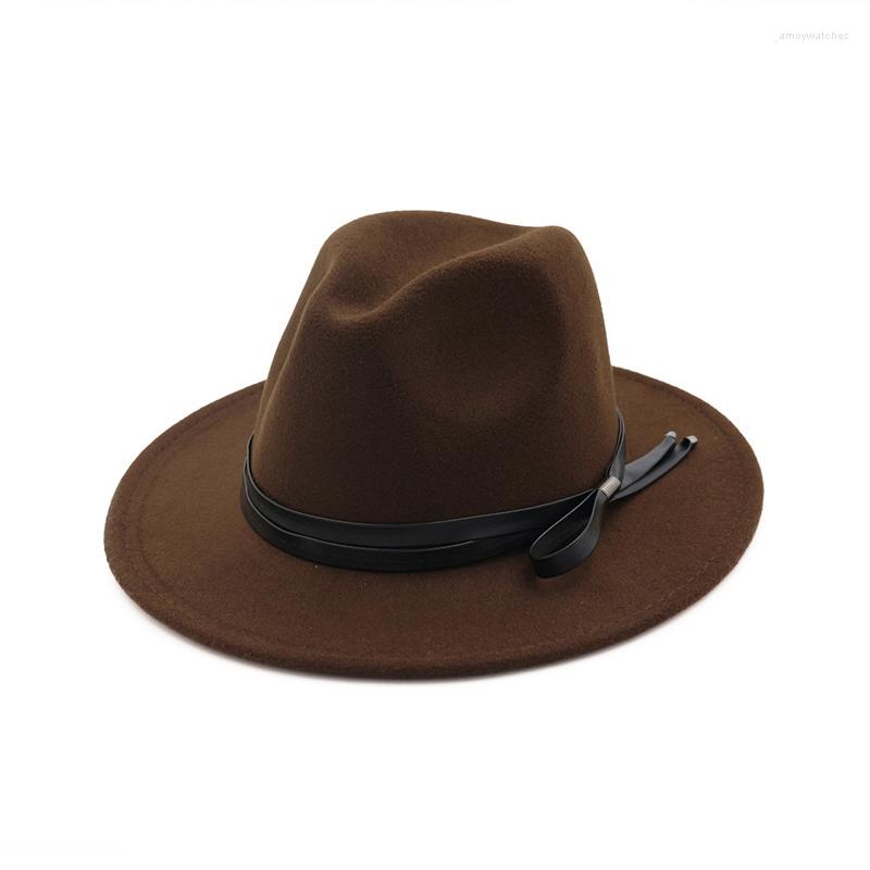 Berets Women Men Panama Wool Felt Trilby Fedora Hat With Leather Belt Flat Wide Brim Jazz Formal Party Cap GH-324, Black
Berets Women Men Panama Wool Felt Trilby Fedora Hat With Leather Belt Flat Wide Brim Jazz Formal Party Cap GH-324, Black