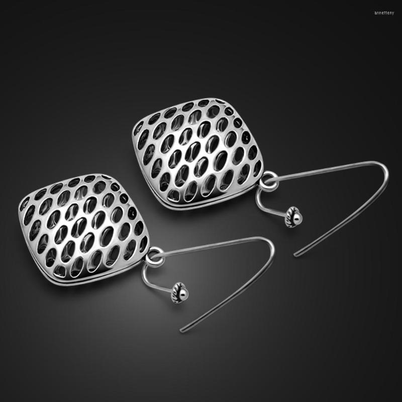 Dangle Earrings 925 Sterling Silver Woman Fashion Hollow Pattern Square Eardrop Vintage Thai Charm Jewelry Gifts
Dangle Earrings 925 Sterling Silver Woman Fashion Hollow Pattern Square Eardrop Vintage Thai Charm Jewelry Gifts