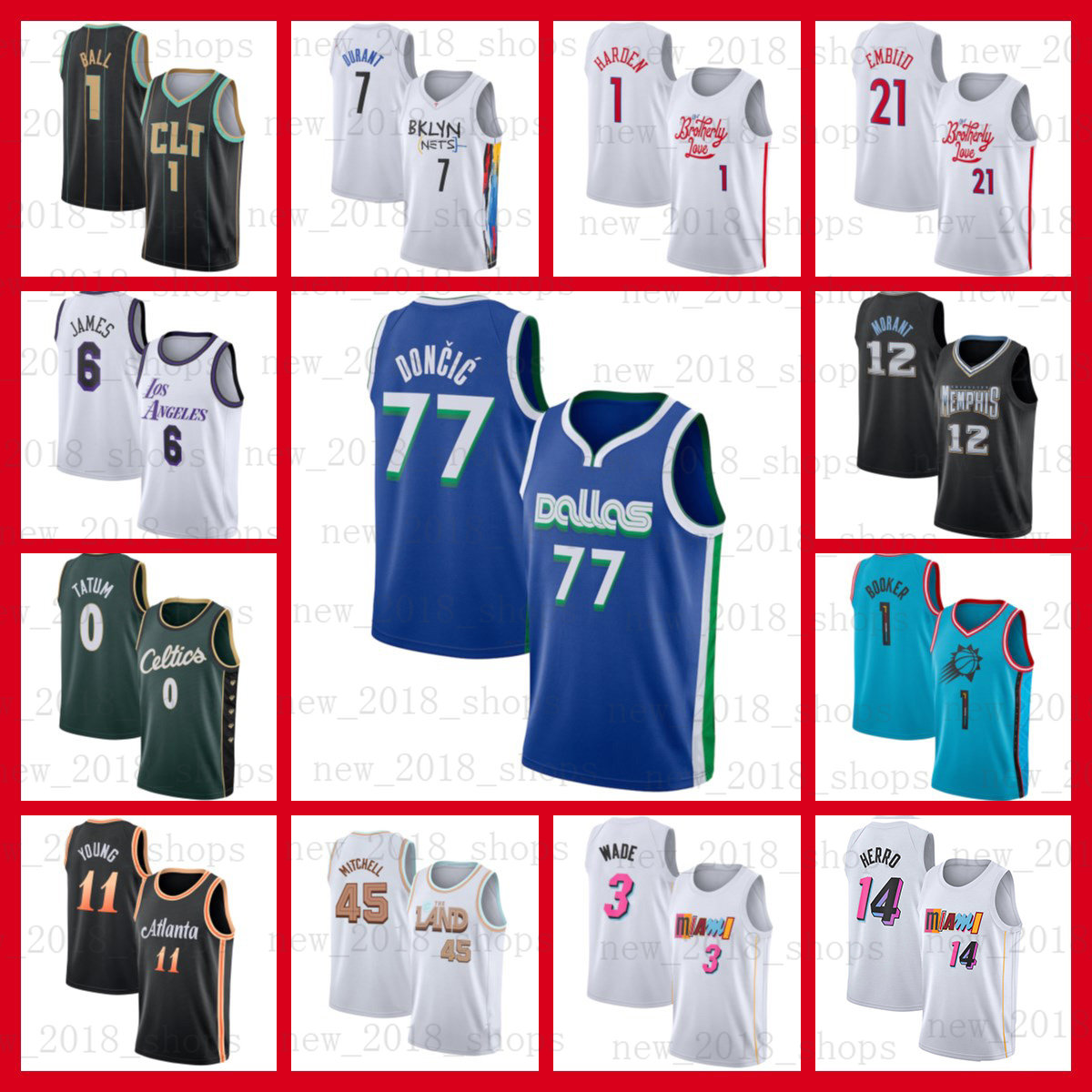 Dallas''Mavericks''Basketball Jersey Luka Devin Booker Doncic Jimmy Butler Tyler Herro Dwyane Wade 12 Ja Morant Jayson Tatum Tyrese Maxey Joel Embiid James Harden, 2022 jersey
Dallas''Mavericks''Basketball Jersey Luka Devin Booker Doncic Jimmy Butler Tyler Herro Dwyane Wade 12 Ja Morant Jayson Tatum Tyrese Maxey Joel Embiid James Harden, 2022 jersey