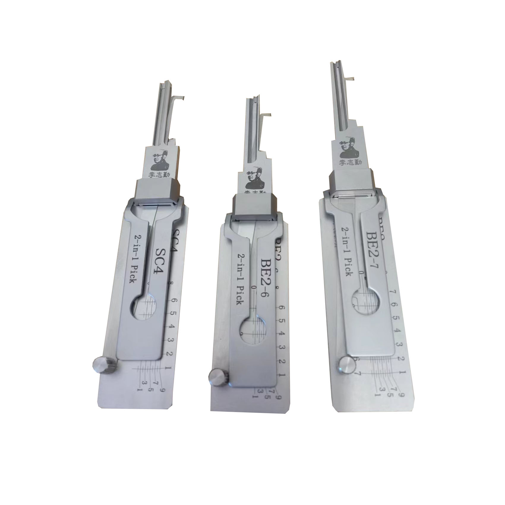Locksmith tools and supplies 3-PIECE Original Lishi 2 in 1 SC4 BE2-6 BE2-7 Lock Pick AND Decoder for Home Door Locks
Locksmith tools and supplies 3-PIECE Original Lishi 2 in 1 SC4 BE2-6 BE2-7 Lock Pick AND Decoder for Home Door Locks