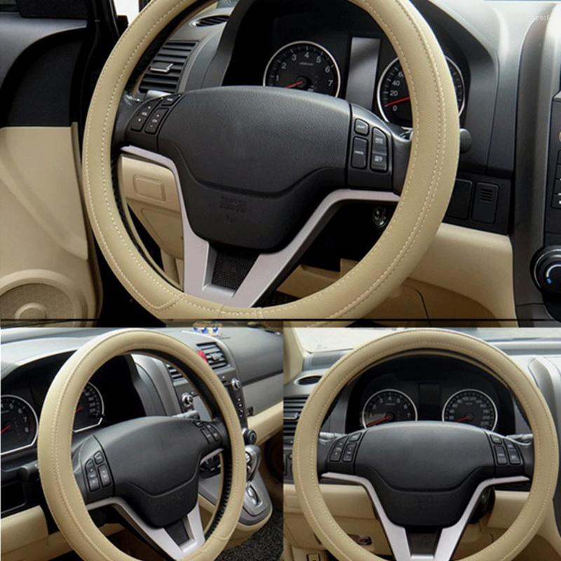 Steering Wheel Covers Universal Car Cover Skidproof Auto Steering- Anti-Slip Embossing Leather Car-styling Accessories
Steering Wheel Covers Universal Car Cover Skidproof Auto Steering- Anti-Slip Embossing Leather Car-styling Accessories
