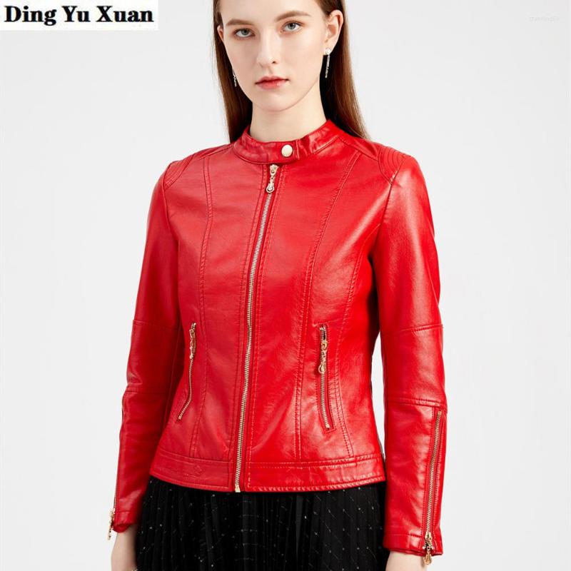 Women' Leather 2022 Autumn Pu Faux Jacket Women Motorcycle Zipper Slim Short Biker Jackets Coat Female Outwear Plus Size Tops, Black
Women' Leather 2022 Autumn Pu Faux Jacket Women Motorcycle Zipper Slim Short Biker Jackets Coat Female Outwear Plus Size Tops, Black