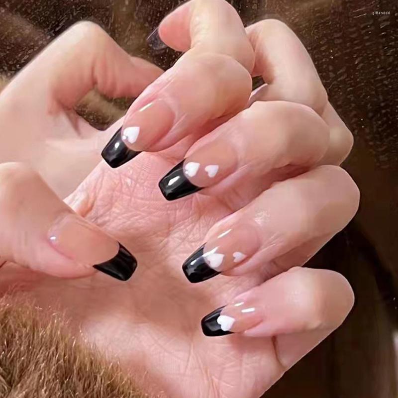False Nails 24 Pcs Fashion Woman Full Cover French Gradient Blush Style Brown Fake Girls Glamour With Bow Love Heart
False Nails 24 Pcs Fashion Woman Full Cover French Gradient Blush Style Brown Fake Girls Glamour With Bow Love Heart