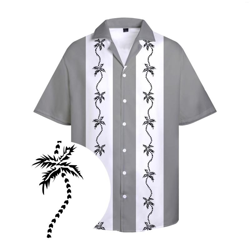 Men's Casual Shirts Hawaiian For Men Cool Coconut Tree Line Drawing Print White Stripe Stitching Shirt Beach Short Sleeve Oversize, R101644
Men's Casual Shirts Hawaiian For Men Cool Coconut Tree Line Drawing Print White Stripe Stitching Shirt Beach Short Sleeve Oversize, R101644