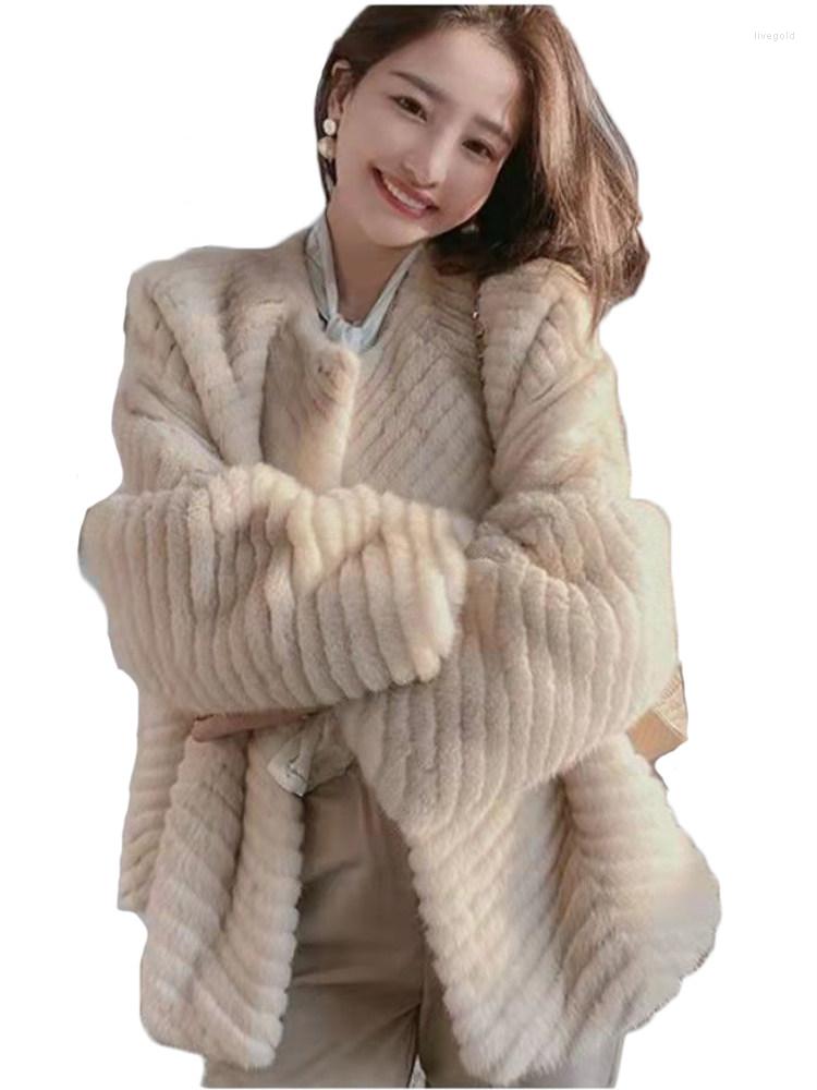 Women' Fur 2022 Autumn And Winter Imitation Mink Coat Women Casual Simple Round Neck Slim Trend Beige N1528
Women' Fur 2022 Autumn And Winter Imitation Mink Coat Women Casual Simple Round Neck Slim Trend Beige N1528