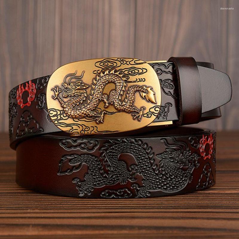 Belts Men's Automatic Buckle Belt 3D Embossed Youth Pants Retro Alloy Leather, Black
Belts Men's Automatic Buckle Belt 3D Embossed Youth Pants Retro Alloy Leather, Black