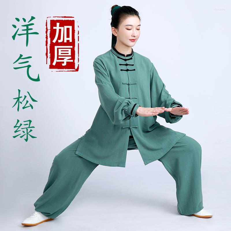 Men's Tracksuits Tai Chi Clothing Women's High-end Cotton And Linen Chuan Practice Suit Men's Spring Autumn Winter Thickened, Pine green
Men's Tracksuits Tai Chi Clothing Women's High-end Cotton And Linen Chuan Practice Suit Men's Spring Autumn Winter Thickened, Pine green