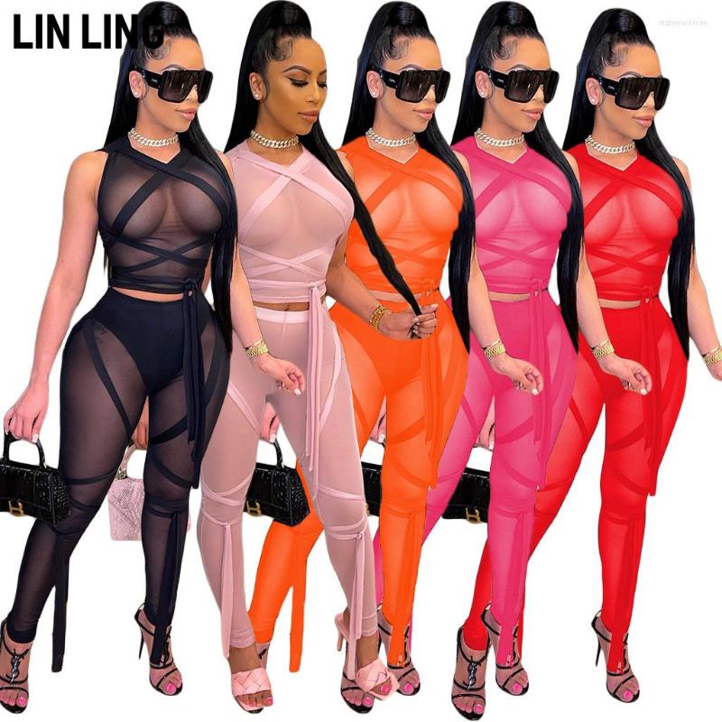 Women' Tracksuits LINLING Sexy Mesh See-through Strapping Sleeveless Vest Sets Summer Dress Maxi Dresses For Women 2 Piece, Black
Women' Tracksuits LINLING Sexy Mesh See-through Strapping Sleeveless Vest Sets Summer Dress Maxi Dresses For Women 2 Piece, Black