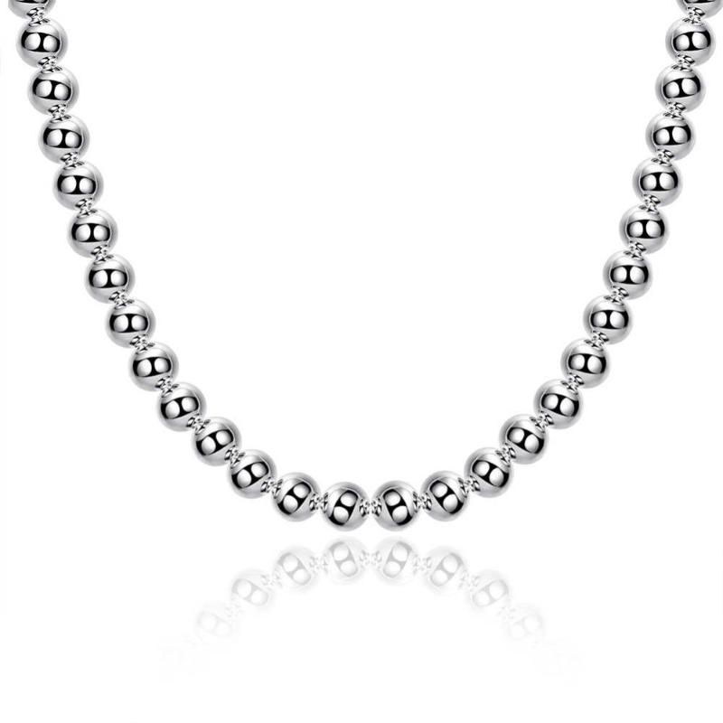 Chains 925 Sterling Silver Jewelry 10 Mm Neutral Section Spherical Necklace Simple Fashion DIY Accessories Exaggerated
Chains 925 Sterling Silver Jewelry 10 Mm Neutral Section Spherical Necklace Simple Fashion DIY Accessories Exaggerated