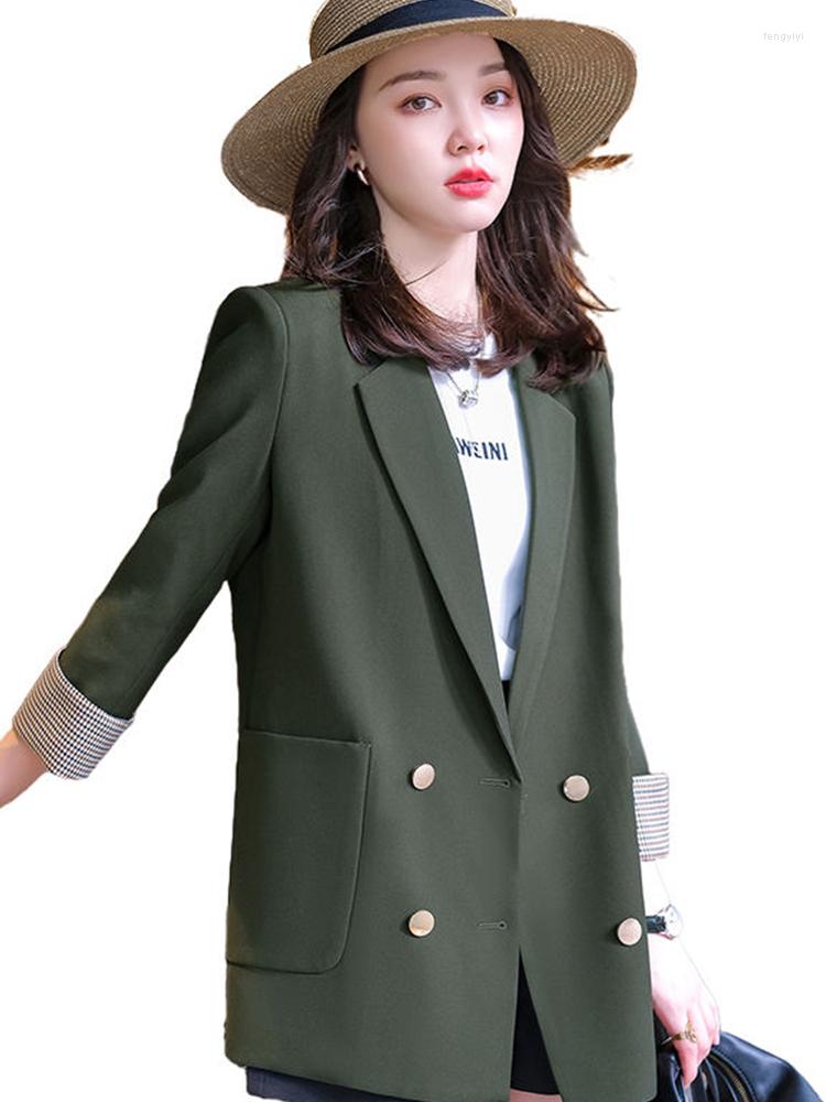 Women' Suits High-quality Casual Green Blazer Women' Coats With Pocket For Women Fashion Office Lady Outwear Loose Jacket Clothes, Black
Women' Suits High-quality Casual Green Blazer Women' Coats With Pocket For Women Fashion Office Lady Outwear Loose Jacket Clothes, Black