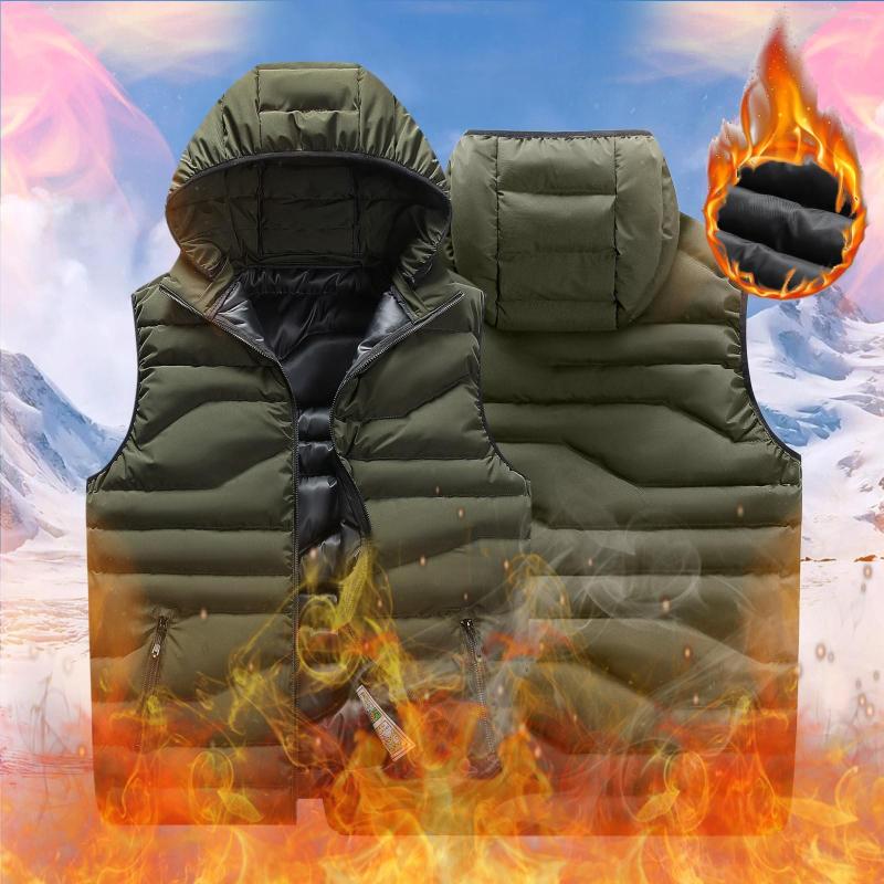 Men's Tank Tops Rain Jacket Camping Male Autumn And Winter Cotton Casual Warm Zipper Removable Hooded Sleeveless Vacation Outdoor Dark Coat, Black
Men's Tank Tops Rain Jacket Camping Male Autumn And Winter Cotton Casual Warm Zipper Removable Hooded Sleeveless Vacation Outdoor Dark Coat, Black