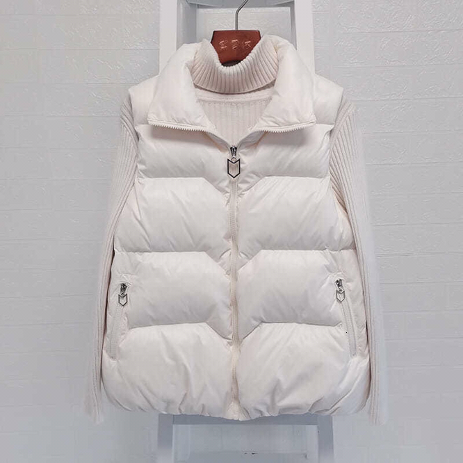 Women's Vests Autumn Winter Down Cotton Women's Vest Korean Loose Girl's Versatile Stand Collar Vest Coat Leisure Time Outdoors White 221114, Black
Women's Vests Autumn Winter Down Cotton Women's Vest Korean Loose Girl's Versatile Stand Collar Vest Coat Leisure Time Outdoors White 221114, Black