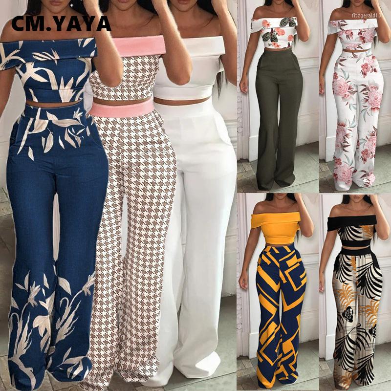 Women' Two Piece Pants CM.YAYA Beach Print Boho Women' Set Slash Neck Crop Top And Wide Leg 2022 Tracksuit 2 Chic Outfits, Black
Women' Two Piece Pants CM.YAYA Beach Print Boho Women' Set Slash Neck Crop Top And Wide Leg 2022 Tracksuit 2 Chic Outfits, Black