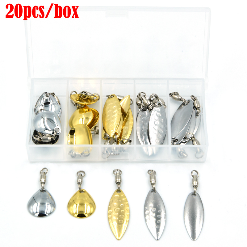 Baits Lures 20pcbox DIY Spinner Spoon Gold Silver Fishing Lure Artificial Accessories Noise Metal VIB Tail Sequin 221111
Baits Lures 20pcbox DIY Spinner Spoon Gold Silver Fishing Lure Artificial Accessories Noise Metal VIB Tail Sequin 221111