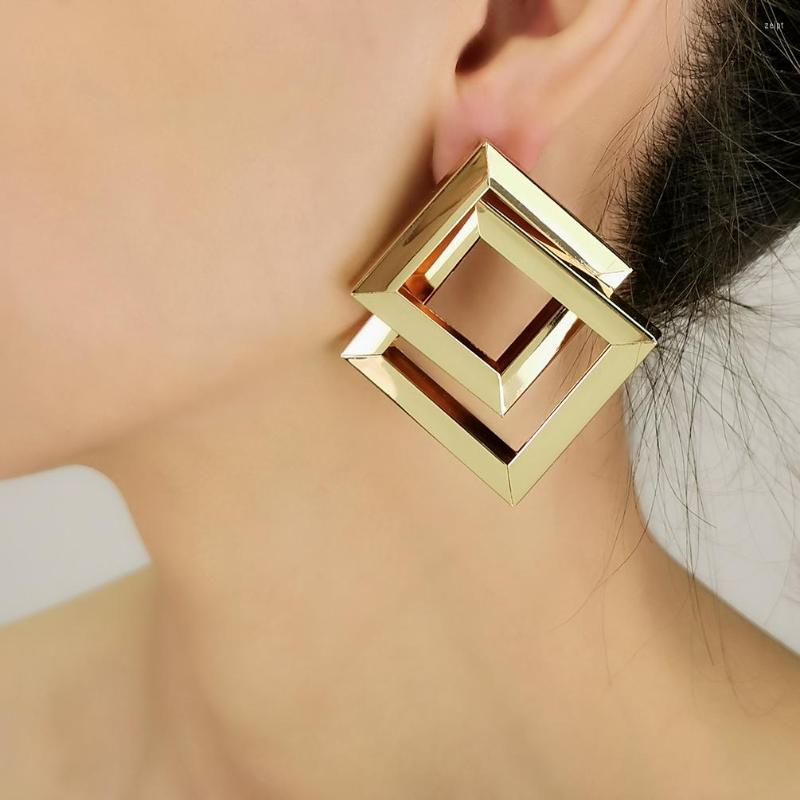 Stud Earrings Fashion Square Alloy Big Gold Color Statement Metal For Women Punk Jewelry Accessorie 2022
Stud Earrings Fashion Square Alloy Big Gold Color Statement Metal For Women Punk Jewelry Accessorie 2022