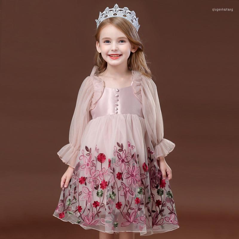 Girl Dresses Baby Girls Spring Autumn Embroidery Flower Kids Princess Dress Wedding Birthday Party Children Clothing Teens Costume, Ddh-blue
Girl Dresses Baby Girls Spring Autumn Embroidery Flower Kids Princess Dress Wedding Birthday Party Children Clothing Teens Costume, Ddh-blue