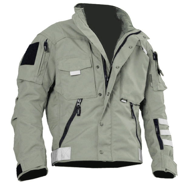 Men' Jackets Autumn and Winter Casual Baseball Uniform Plus Size Outdoor Tactical Jacket, Khaki
Men' Jackets Autumn and Winter Casual Baseball Uniform Plus Size Outdoor Tactical Jacket, Khaki