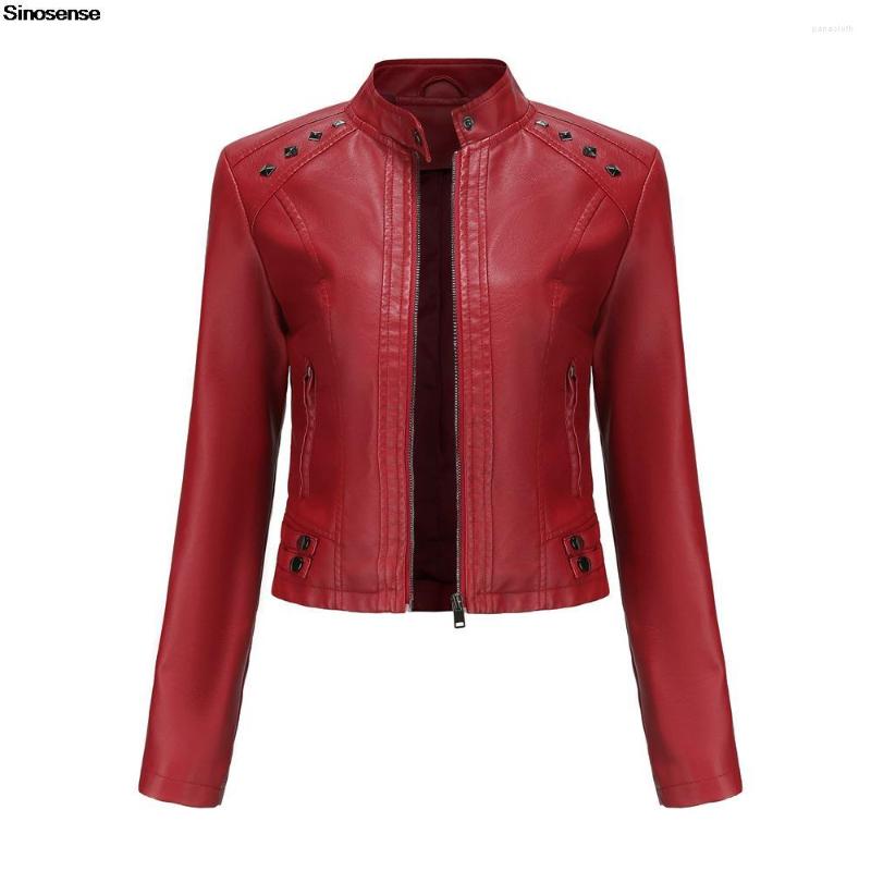 Women' Leather Women' Spring Autumn Faux Textured Short Moto Jacket Zip-up Slim PU Biker Coat With Pockets Studded Rivet Jackets, Pu jackets 04
Women' Leather Women' Spring Autumn Faux Textured Short Moto Jacket Zip-up Slim PU Biker Coat With Pockets Studded Rivet Jackets, Pu jackets 04