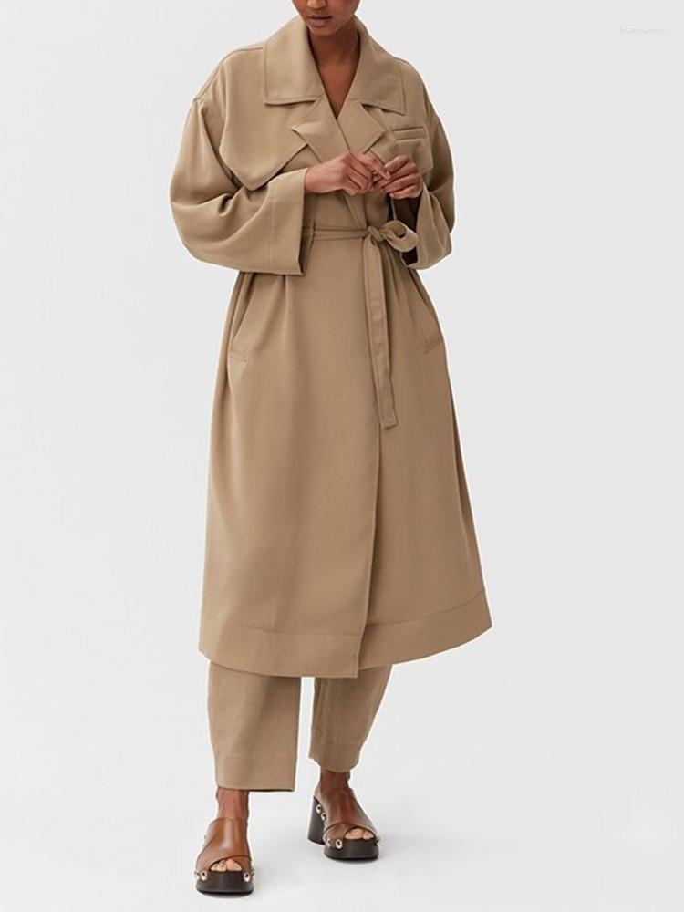 Women' Trench Coats Women Notched Patchwork Mid-Length Coat With Sashes 2022 Lady Long-Sleeved Loose Long Windbreaker Outwear Top
Women' Trench Coats Women Notched Patchwork Mid-Length Coat With Sashes 2022 Lady Long-Sleeved Loose Long Windbreaker Outwear Top