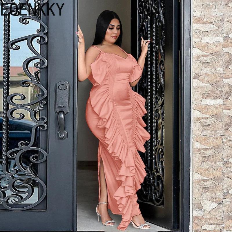 Plus Size Dresses EOENKKY Women 4XL Sexy Gown Halter And Ruffle Party Bridesmaid's Dress Exotic Apparel Wholesale Dropshiping Customize, Pink
Plus Size Dresses EOENKKY Women 4XL Sexy Gown Halter And Ruffle Party Bridesmaid's Dress Exotic Apparel Wholesale Dropshiping Customize, Pink