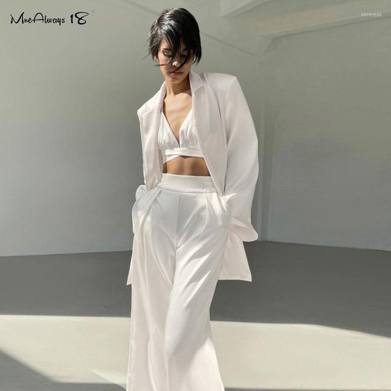 Women' Pants Fashion Women Satin Trousers Solid Pleated High Waist Female Spring 2022 Wide Leg Ladies Party Club, White corset
Women' Pants Fashion Women Satin Trousers Solid Pleated High Waist Female Spring 2022 Wide Leg Ladies Party Club, White corset