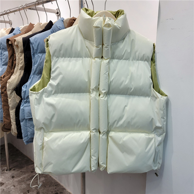 Women's Vests Autumn Winter Down Cotton Vest Women Stand Collar Short Casual Cotton Padded Waistcoat Female Casual Sleeveless Outwear 221114, Black
Women's Vests Autumn Winter Down Cotton Vest Women Stand Collar Short Casual Cotton Padded Waistcoat Female Casual Sleeveless Outwear 221114, Black