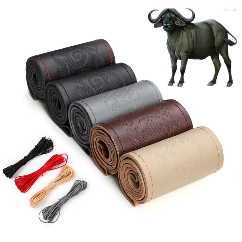 Steering Wheel Covers Car Cover DIY Genuine Leather Braid On The Steering-Wheel With Needles Thread Car-Styling Interior Accessories
Steering Wheel Covers Car Cover DIY Genuine Leather Braid On The Steering-Wheel With Needles Thread Car-Styling Interior Accessories