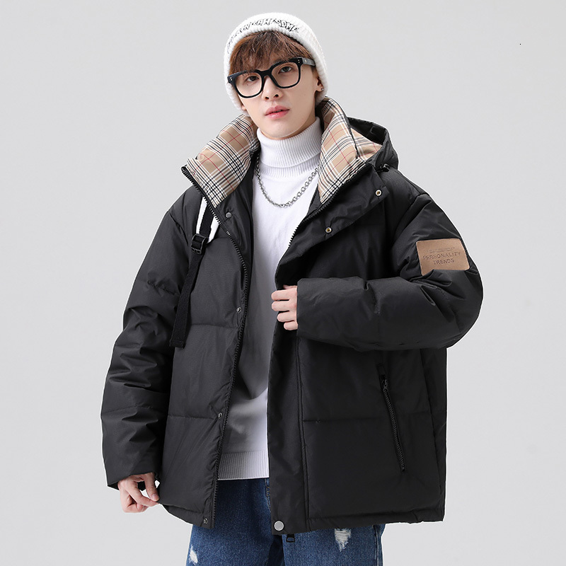 Men's Down Parkas Winter CLothing Wave Cut Down Jacket Men Hooded Windbreaker Solid Streetwear 221111, Black
Men's Down Parkas Winter CLothing Wave Cut Down Jacket Men Hooded Windbreaker Solid Streetwear 221111, Black