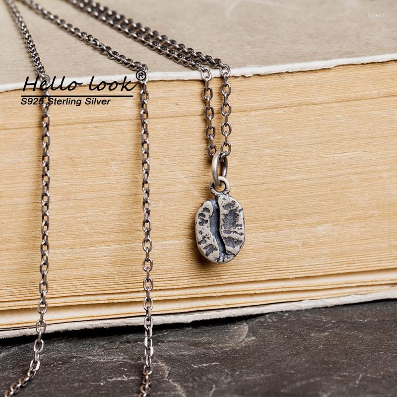 Chains HelloLook 925 Sterling Silver Coffee Bean Pendant Necklace Vintage Choker Jewelry On Neck
Chains HelloLook 925 Sterling Silver Coffee Bean Pendant Necklace Vintage Choker Jewelry On Neck