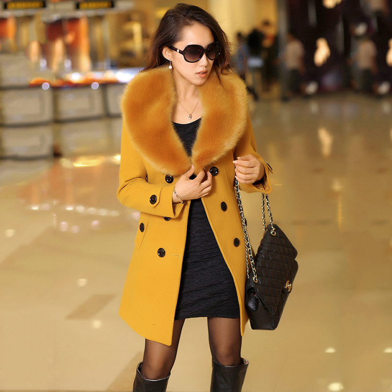 Women's Wool Blends Womens Faux Fur Collar Solid Trench Coats Lady Slim Double Breasted Woolen Jackets Coat Autumn Winter Female Outwear 5XL 221114, Pink
Women's Wool Blends Womens Faux Fur Collar Solid Trench Coats Lady Slim Double Breasted Woolen Jackets Coat Autumn Winter Female Outwear 5XL 221114, Pink