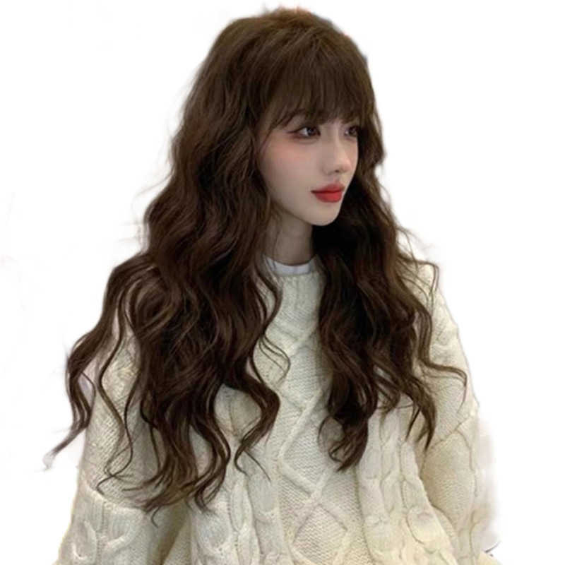 Women's Hair Wigs Lace Synthetic Women's Long Curly Hair Fashion Net Red ita Head Set Water Ripple Wig Women, Ombre color
Women's Hair Wigs Lace Synthetic Women's Long Curly Hair Fashion Net Red ita Head Set Water Ripple Wig Women, Ombre color