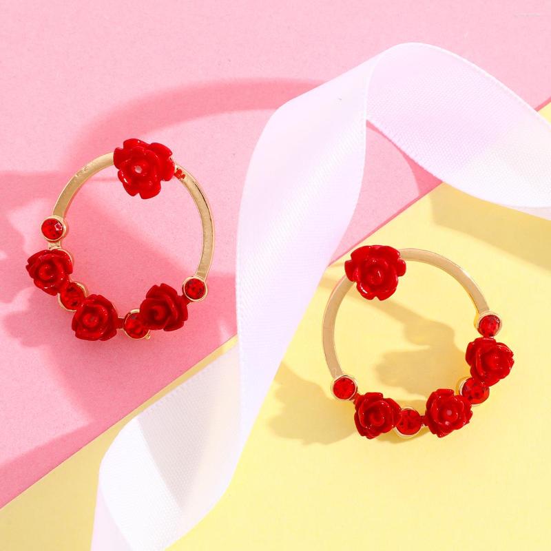 Hoop Earrings Makersland Gold With Big Red Roses Show Temperament Women's Factory Spot Wholesale Jewelry
Hoop Earrings Makersland Gold With Big Red Roses Show Temperament Women's Factory Spot Wholesale Jewelry